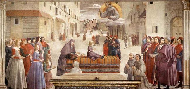 GHIRLANDAIO, Domenico Resurrection of the Boy oil painting image